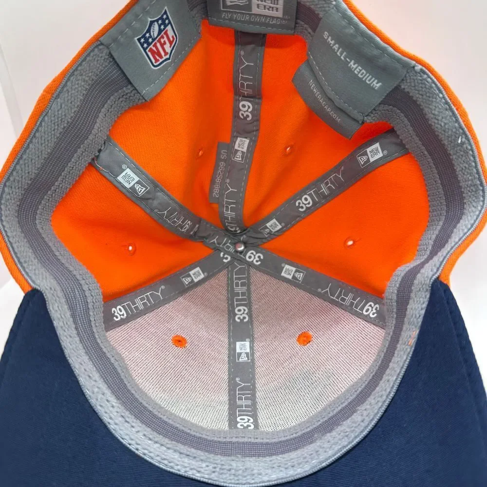 New Era Denver Broncos‎ NFL Official Team Baseball Cap Hat Orange Navy Football